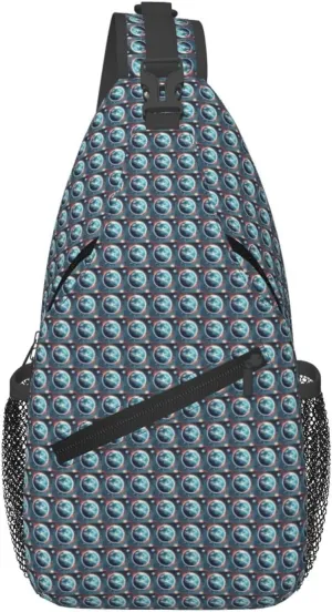 Space Planet Earth Print Trendy Casual Crossbody Bag Convertible Shoulder Strap Women Men Travel Hiking Daypack