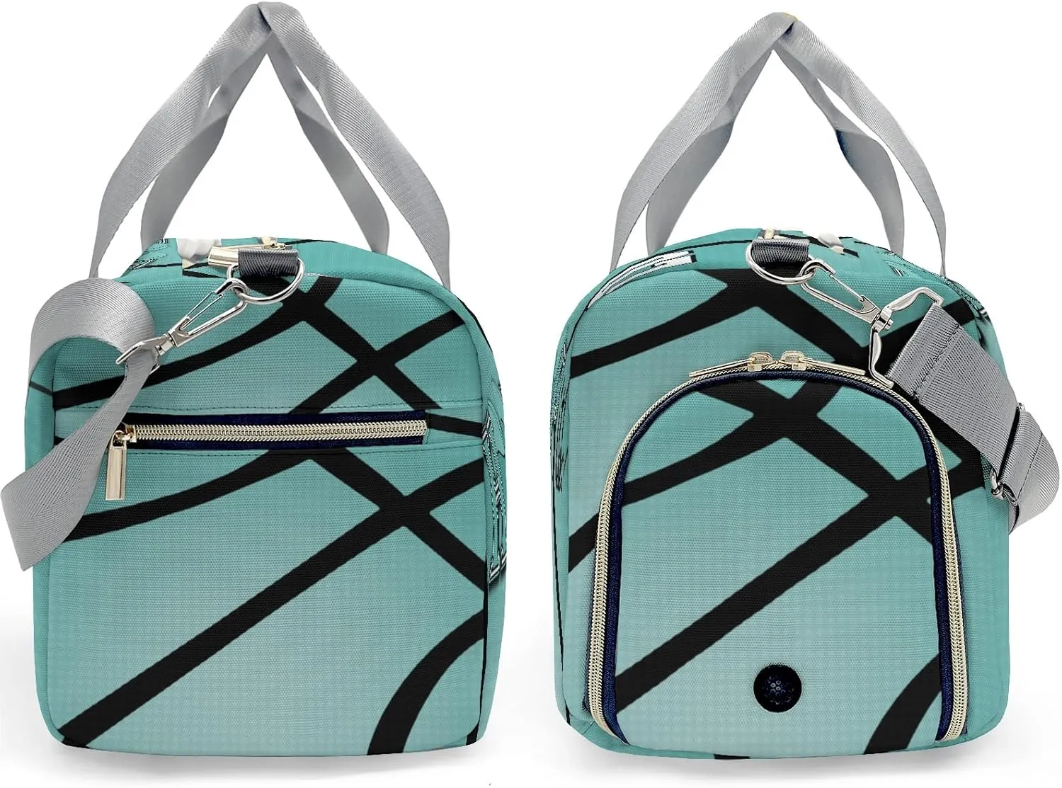 Sport Player Duffle Bag for Travel,Personalized Hoop Basketball Teal Carry on Bag Travel Bags Overnight Weekend Gym Bag Carry On Luggage Bags