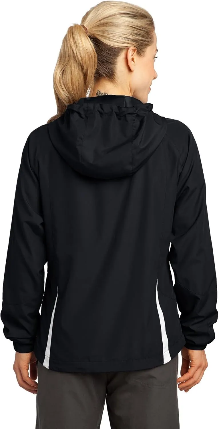 SPORT-TEK Women's Colorblock Hooded Raglan Jacket