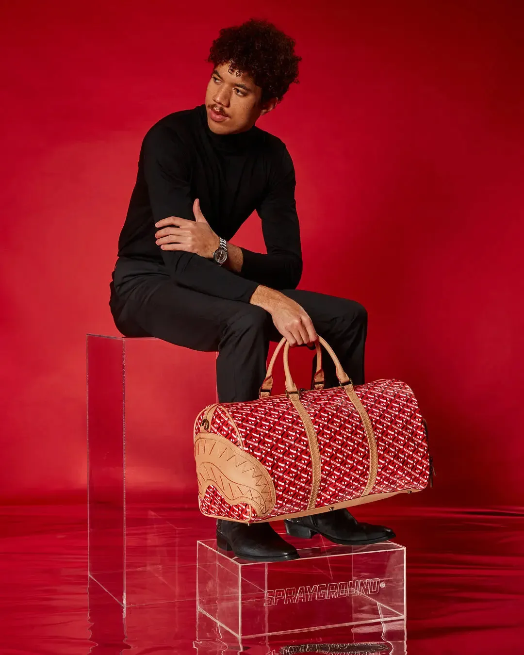 SprayGround Men 3DSG CONCORDE DUFFLE (Red)