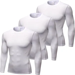 SPVISE Compression Shirt Men Long Sleeve Athletic Workkout Tops Dry Fit Gym Base Layer Undershirts Running Basketball Cycling