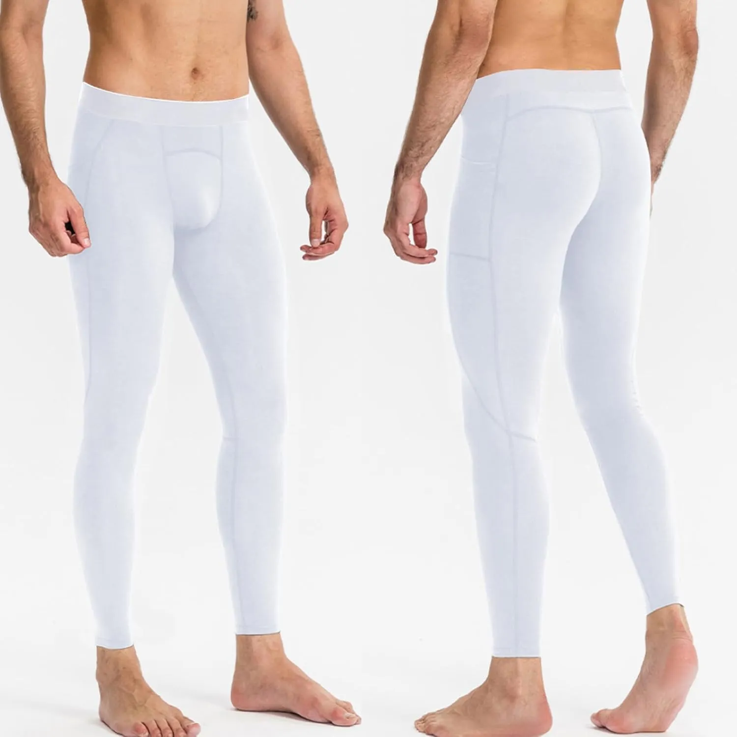 SPVISE Men's Compression Pants Workout Leggings Running Tights Cool Dry Athletic Baselayer Pants for Basketball Yoga Cycling