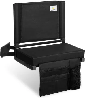 Stadium Seats for Bleachers with Back Support，Sport Beats Stadium Seats with Back Support，Portable Bleacher Seats with Cushions and Backpacks，Stadium Seating for Bleachers with Comfy