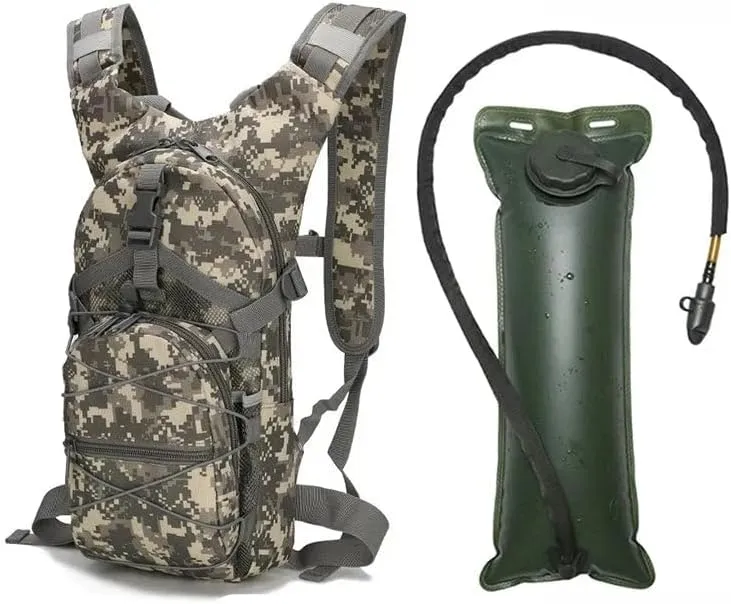 Stay Hydrated on The Trail: 3L Hydration Backpack 6-ACU Digital Bag