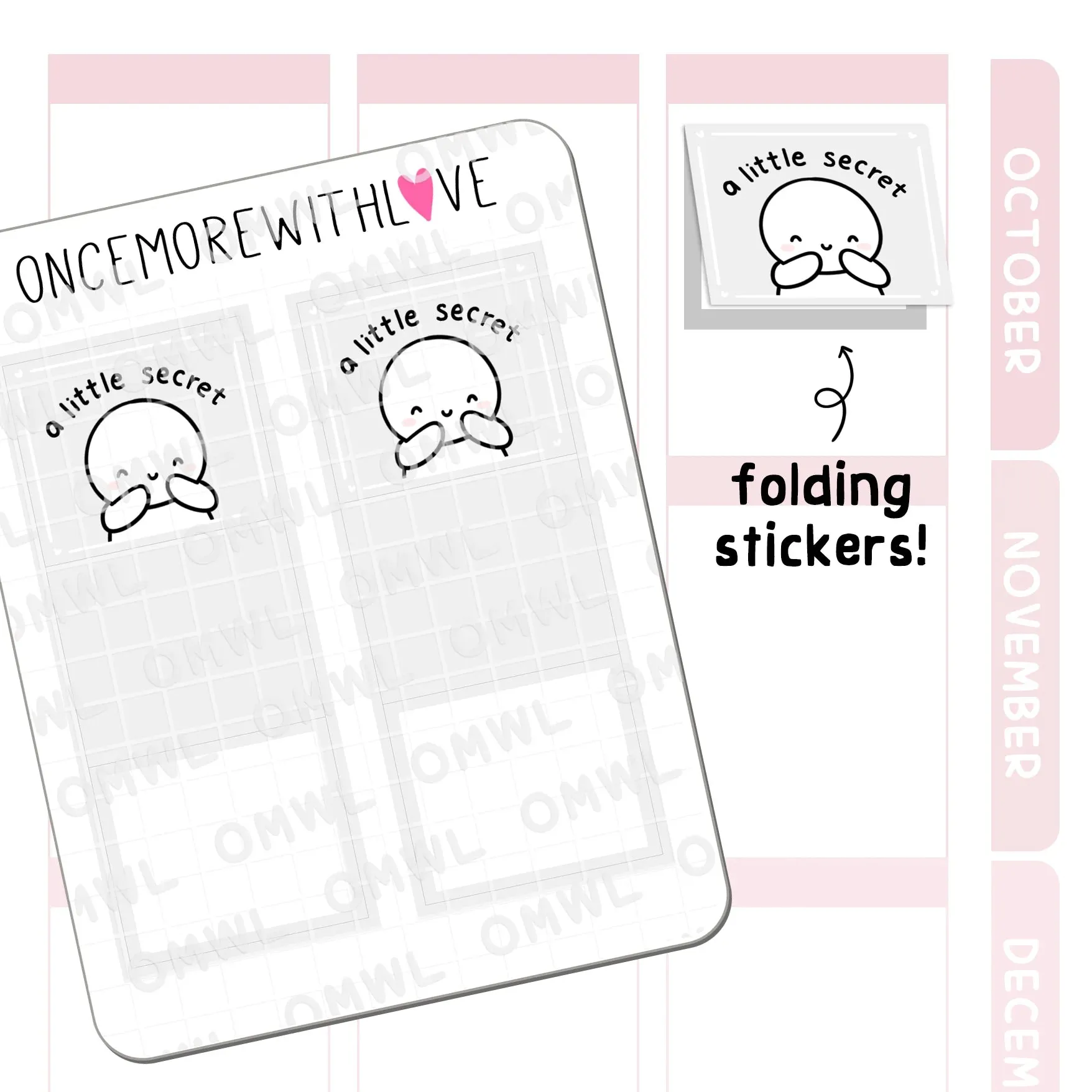Sticker Sheets: A Little Secret | Grey