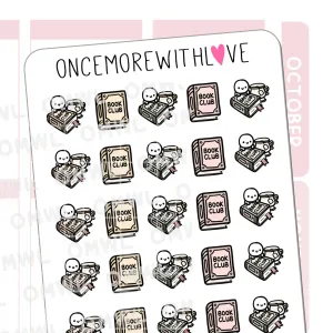 Sticker Sheets: Book Club