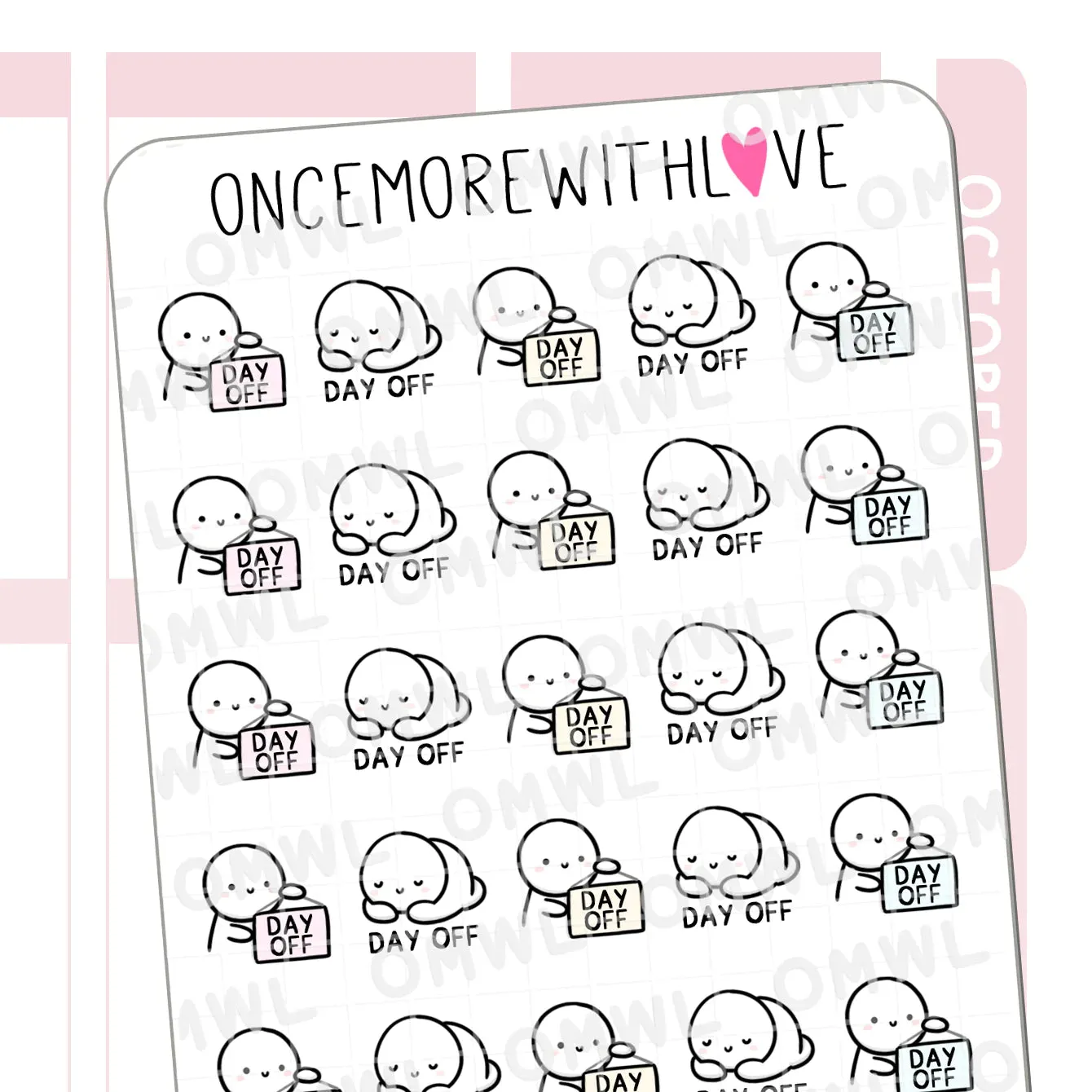 Sticker Sheets: Day Off 2.0