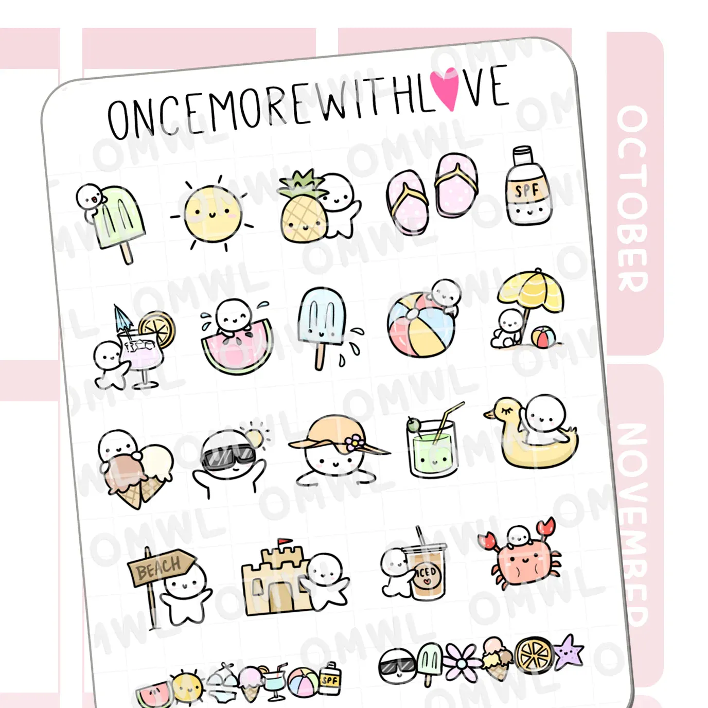 Sticker Sheets: Doodles | Summer