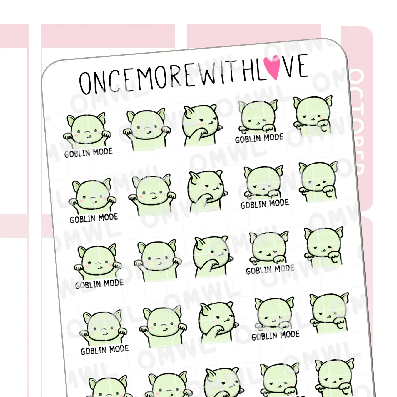 Sticker Sheets: Goblin Mode