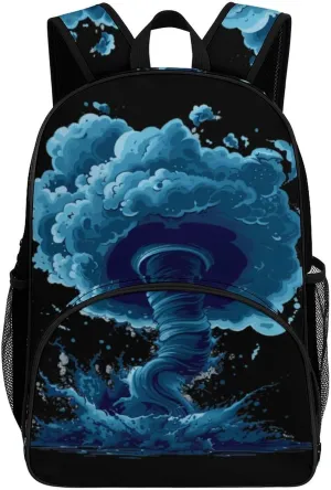 Storm Tornado Hurricane Backpack Print Laptop Bag Shoulder Bags Travel Casual Daypacks For Women Men