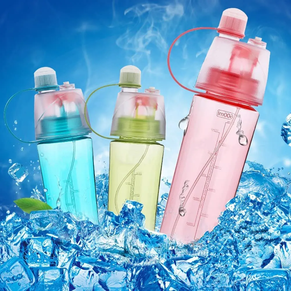 STRAUSS Water Mist Spray Bottle - 600ml | Leak Proof | Blue