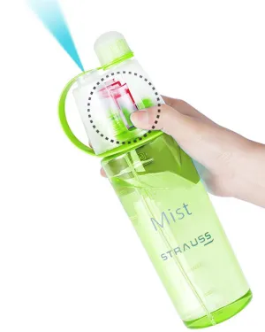 STRAUSS Water Mist Spray Bottle - 600ml | Leak Proof | Blue