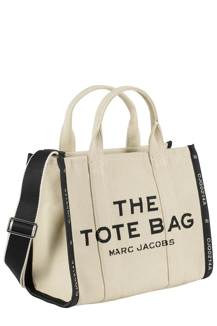 Structured Jacquard Medium Tote With Removable Strap