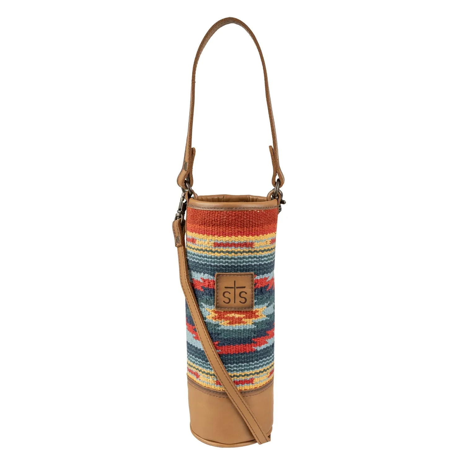STS Ranchwear Womens Chaynee Valley Single Wine Serape Leather Tote Bag