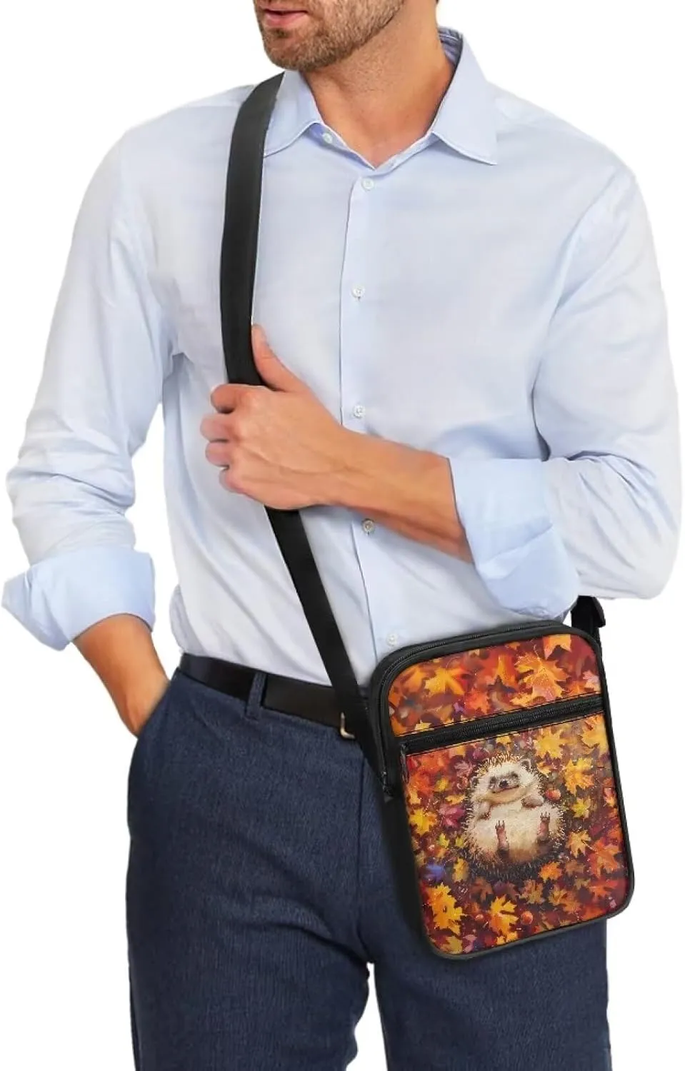 Suobstales Crossbody Bag Sling Purse for Women Men Mini Shoulder Bag Messenger Bag Fanny Back Pack Travel Passport Wallet Bag