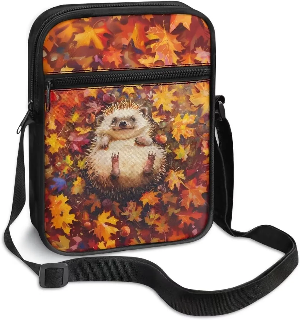 Suobstales Crossbody Bag Sling Purse for Women Men Mini Shoulder Bag Messenger Bag Fanny Back Pack Travel Passport Wallet Bag