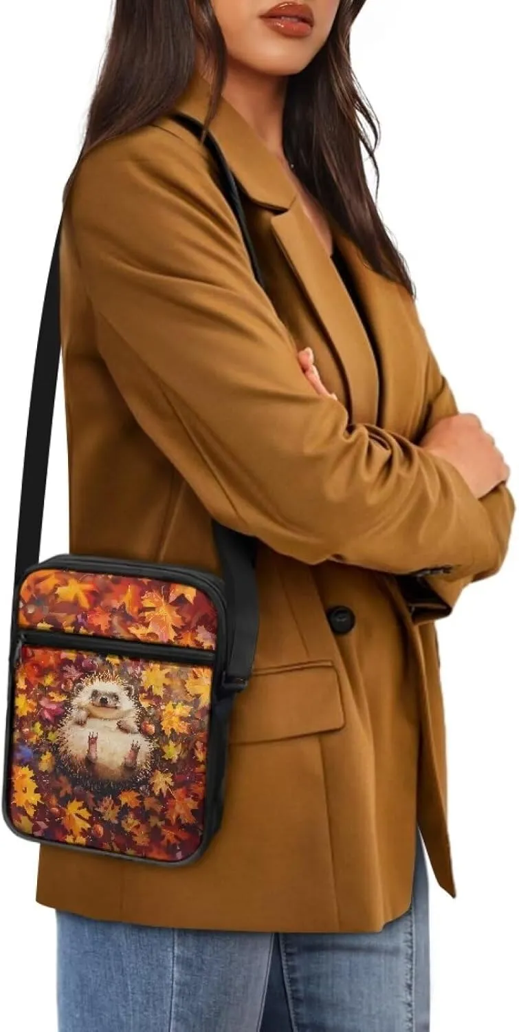 Suobstales Crossbody Bag Sling Purse for Women Men Mini Shoulder Bag Messenger Bag Fanny Back Pack Travel Passport Wallet Bag