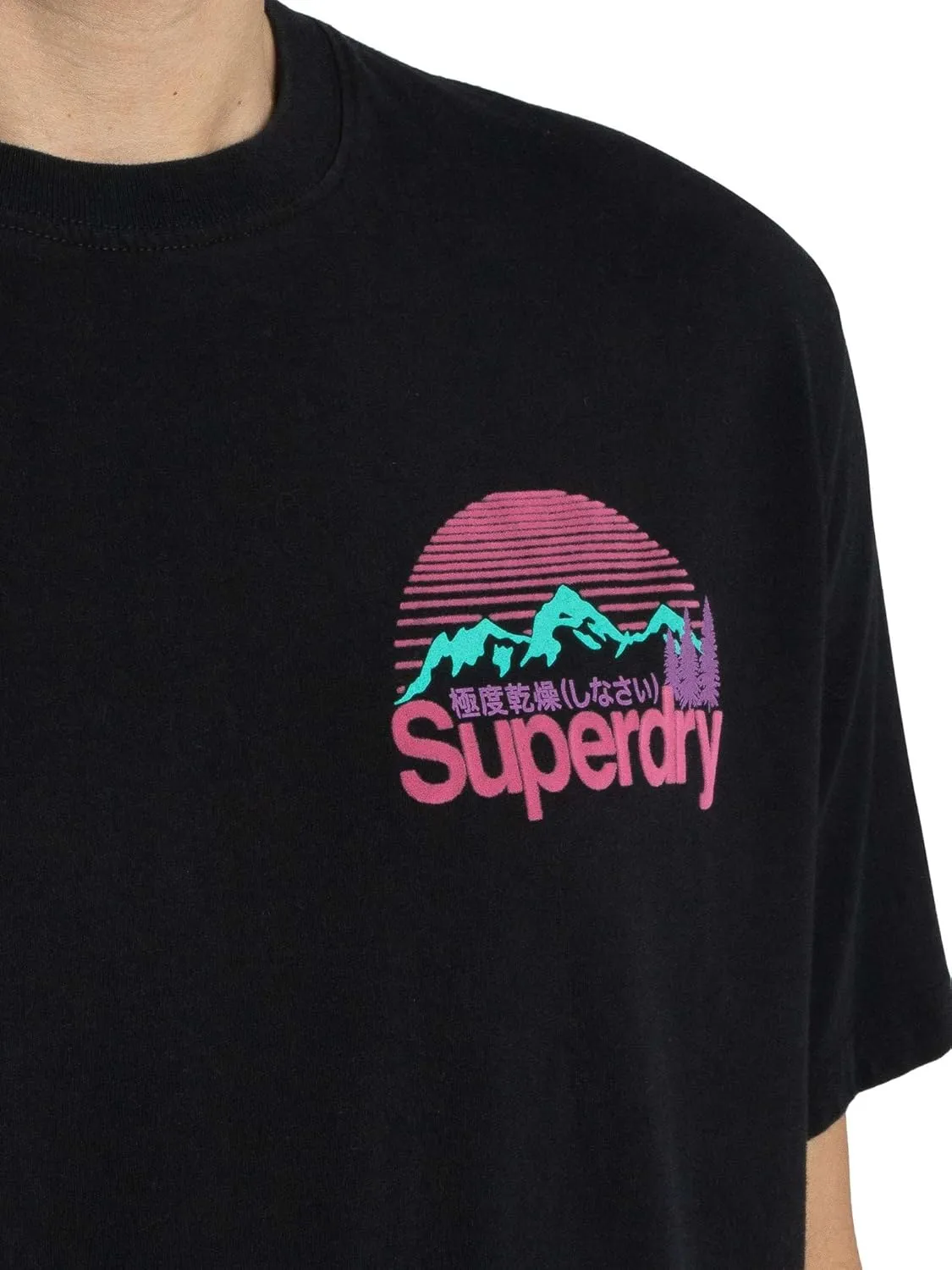 Superdry Men's Great Outdoors Chest T-Shirt, Black
