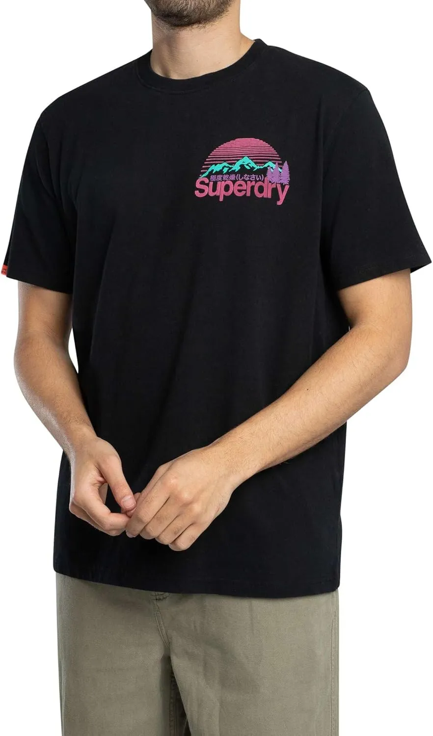 Superdry Men's Great Outdoors Chest T-Shirt, Black