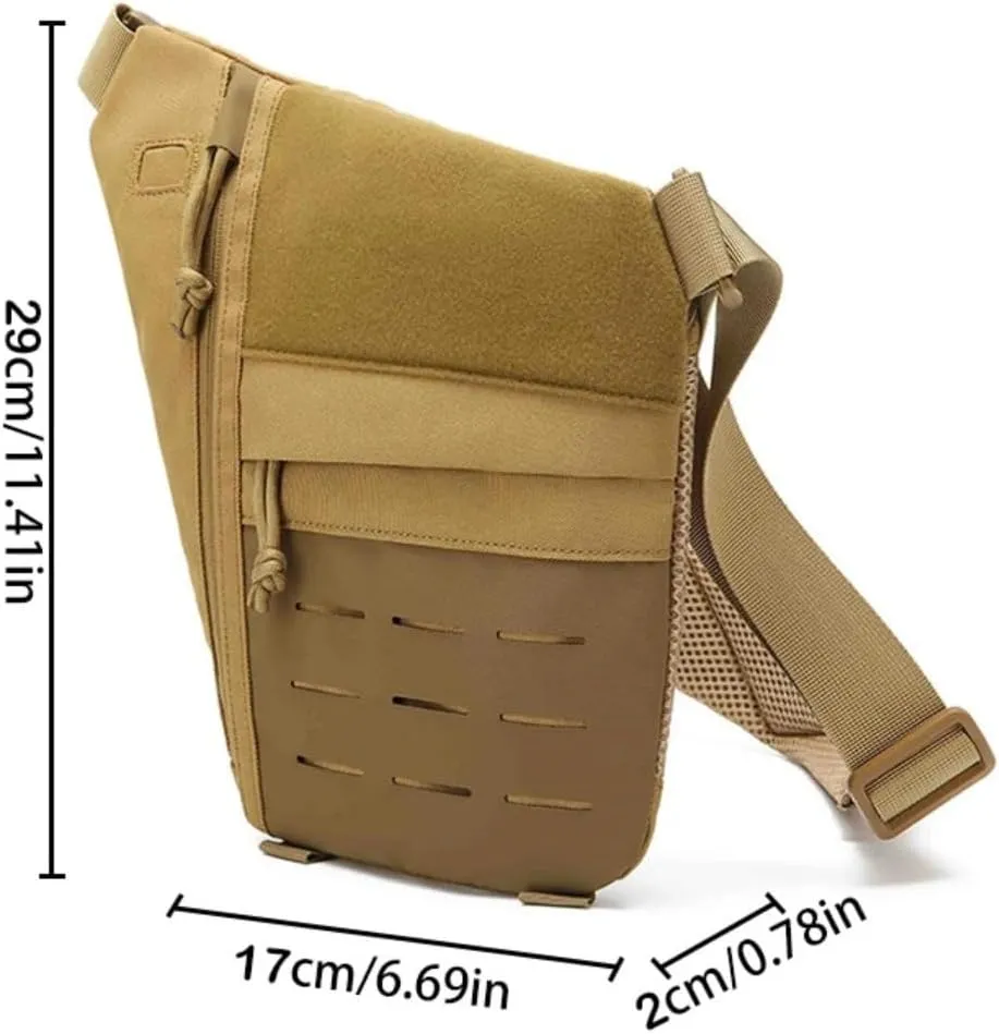 Tactical Shoulder Chest Bag Personal Pocket Pack for Men Crossbody Sling Daypack Anti-Thief Conceal Carry gun Bag