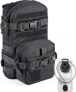 Tactical Small MOLLE Hydration Pack Outdoor Water Bladder Carrier Pack for Vest Backpack