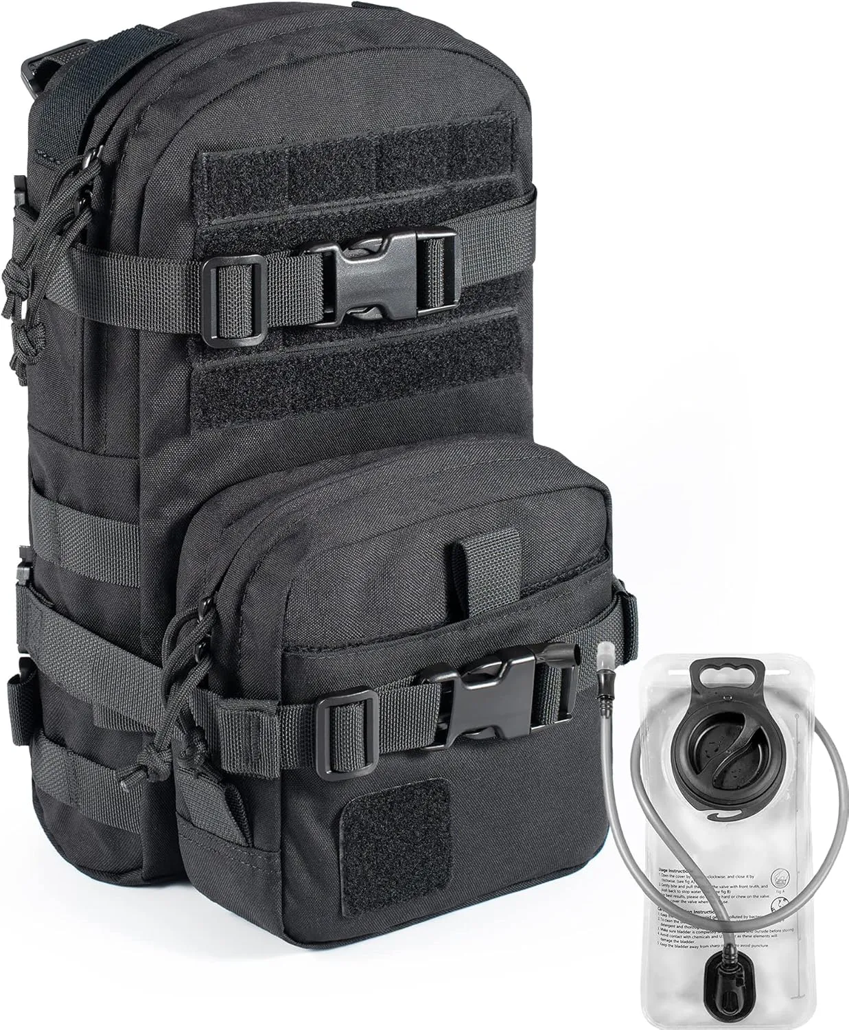 Tactical Small MOLLE Hydration Pack Outdoor Water Bladder Carrier Pack for Vest Backpack