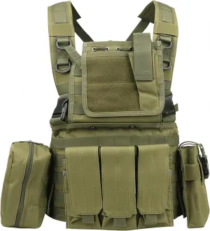Tactical Vest Survival Training Hunting Vest Outdoor Safety Protection Available Cosplay Adjustable 2WAY