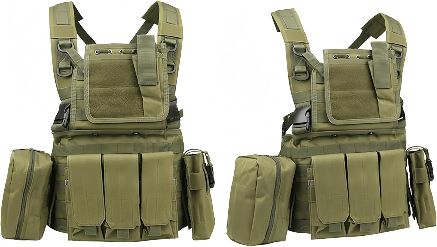 Tactical Vest Survival Training Hunting Vest Outdoor Safety Protection Available Cosplay Adjustable 2WAY