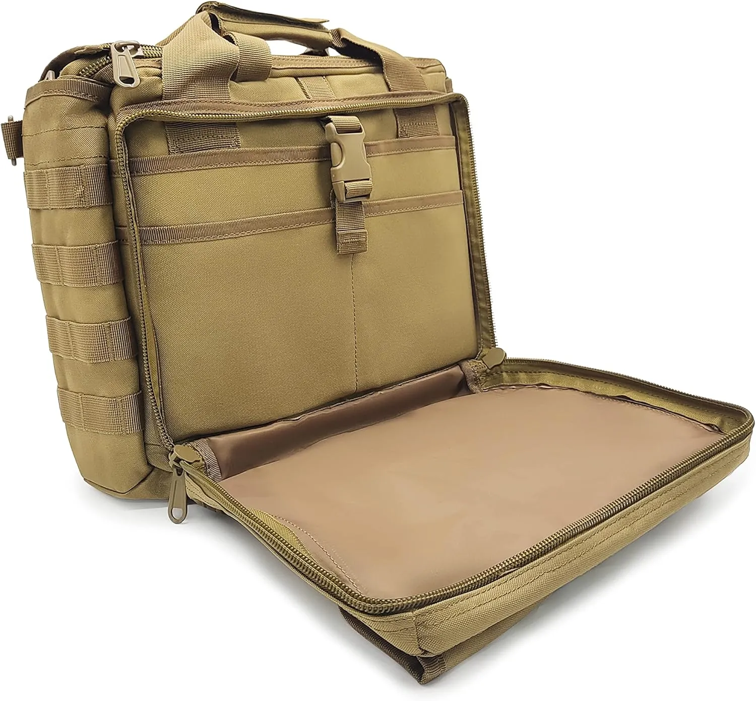 TaktZeit Military Briefcase 15.6Inch Tactical Laptop Messenger Bag Laptop for Hiking, Cycling, Camping and Daily Use