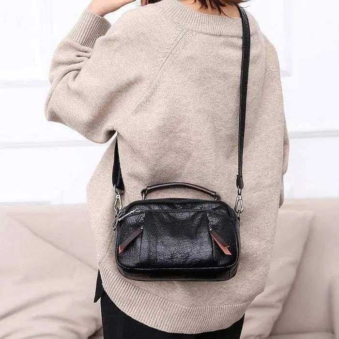 Tanja | Handmade bag made of soft leather with multiple compartments