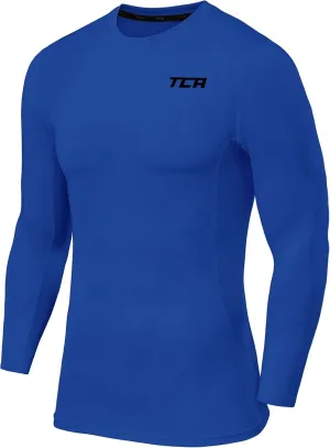 TCA Men and Boys' Long Sleeve Compression Shirt, Athletic Workout Sports Undershirt Base Layer Top