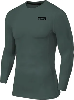 TCA Men and Boys' Long Sleeve Compression Shirt, Athletic Workout Sports Undershirt Base Layer Top