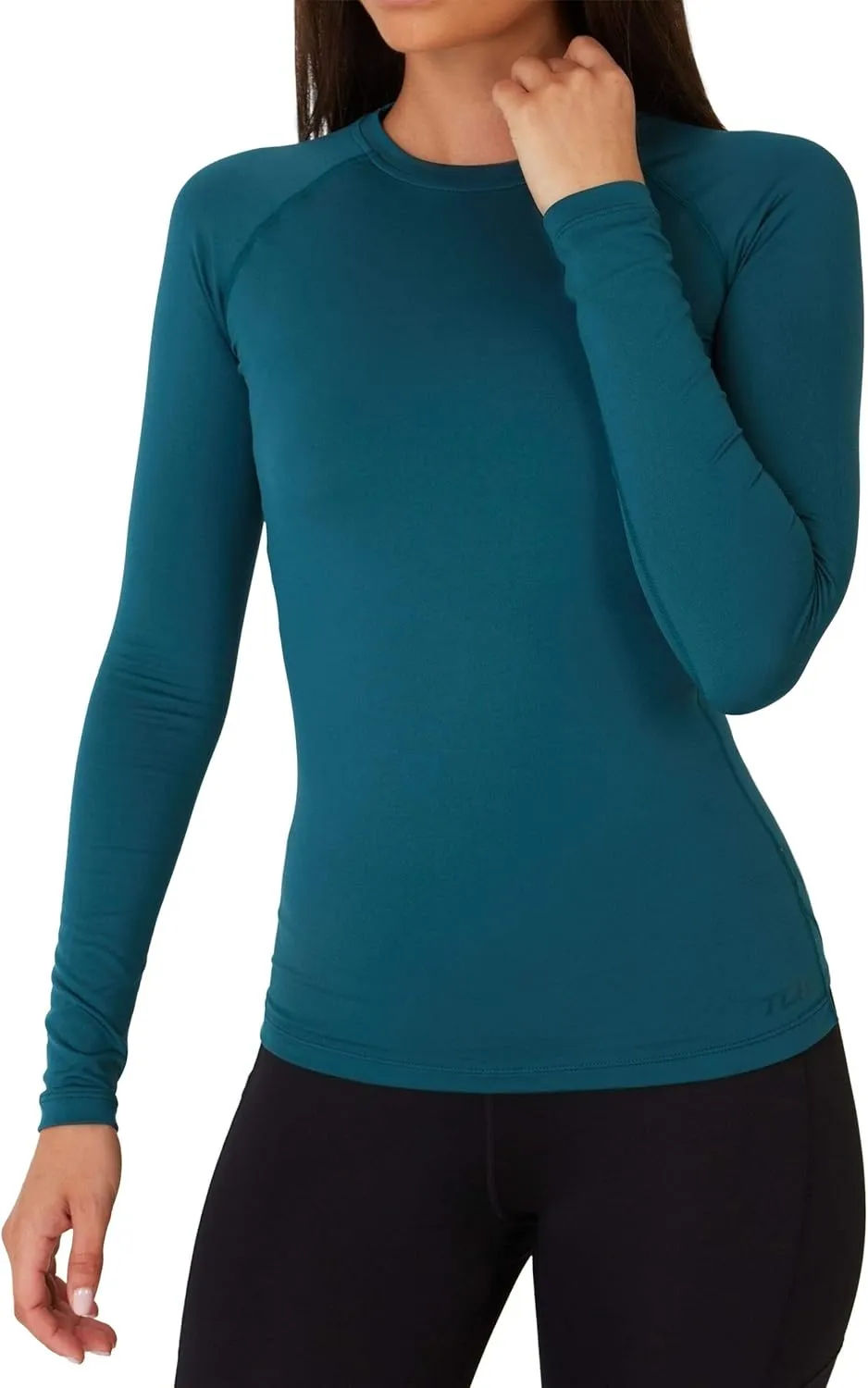 TCA Super Thermal Long Sleeve Women Running, Ski Base Layer - Compression Shirts Woman, Workout Tops for Women