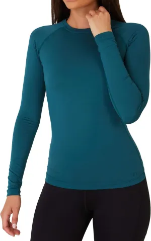 TCA Super Thermal Long Sleeve Women Running, Ski Base Layer - Compression Shirts Woman, Workout Tops for Women
