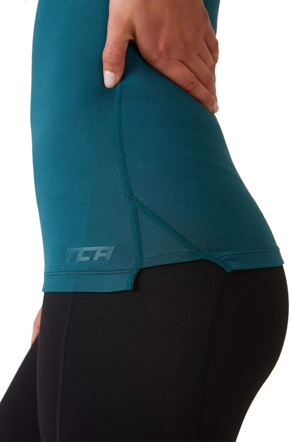 TCA Super Thermal Long Sleeve Women Running, Ski Base Layer - Compression Shirts Woman, Workout Tops for Women