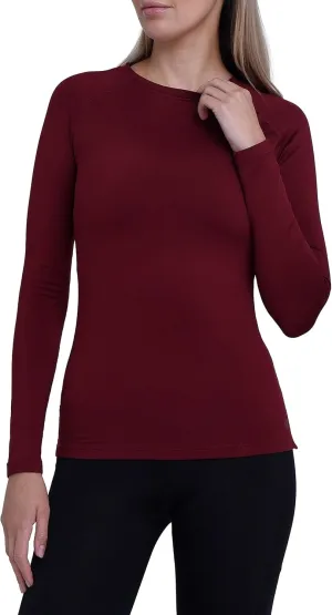 TCA Super Thermal Long Sleeve Women Running, Ski Base Layer - Compression Shirts Woman, Workout Tops for Women