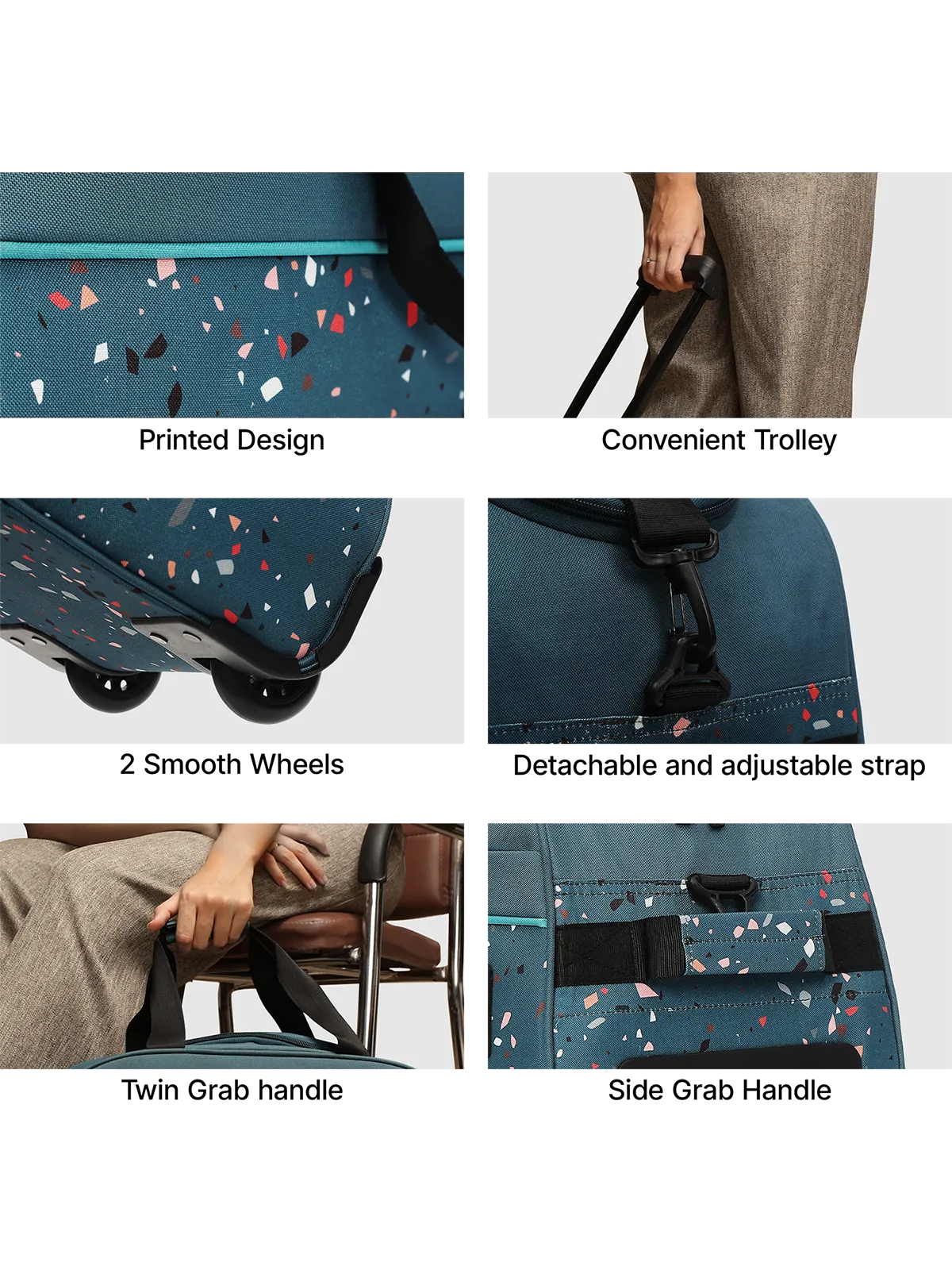 Terra Teal Small Duffle