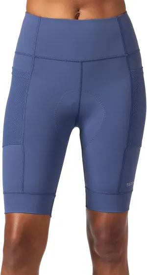Terry Bike Shorts Women Padded Cycling Shorts for Women, Hi Rise Holster High Waisted Compression Shorts, Reg & Plus Sizes