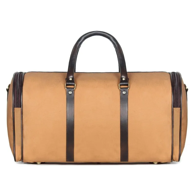THE CLOWNFISH Ewan Series 43 Litres Canvas Travel Duffle Bag Luggage Weekender Bag Daffel Bags Air Bags Luggage Bag Travelling Bag Truffle Bags Duffel Bags For Men And Women (Black), 20 CM