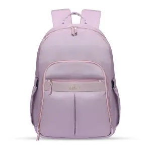 THE CLOWNFISH Women's Laptop Backpack for Office, College, Travel |Polyester Backpack | Fits 15.6 Inch Laptop | Roamers Collection - Purple colour