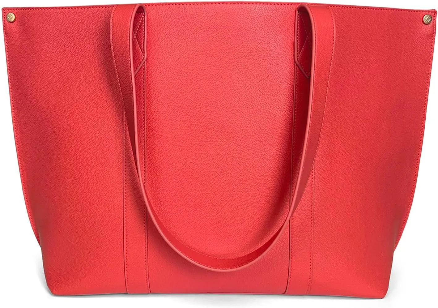 THIRTY-ONE Gifts Signature Tote Bag with Pockets, Faux Leather Tote-Bag Purse with Removable Pouch