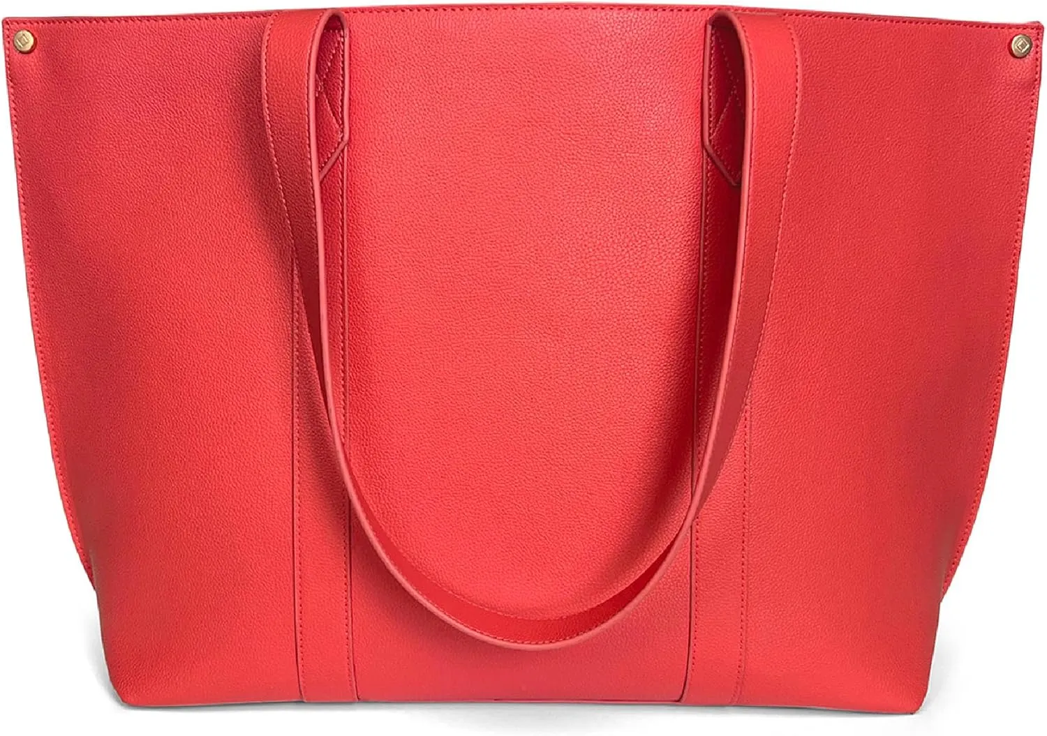 THIRTY-ONE Gifts Signature Tote Bag with Pockets, Faux Leather Tote-Bag Purse with Removable Pouch