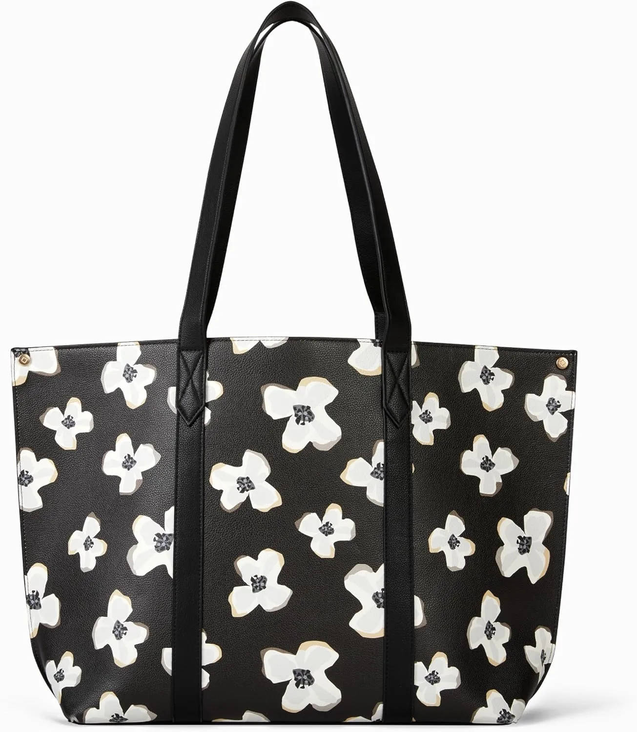 THIRTY-ONE Gifts Signature Tote Bag with Pockets, Faux Leather Tote-Bag Purse with Removable Pouch