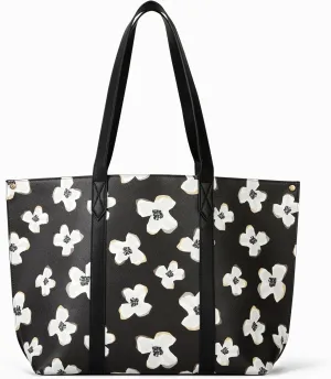THIRTY-ONE Gifts Signature Tote Bag with Pockets, Faux Leather Tote-Bag Purse with Removable Pouch