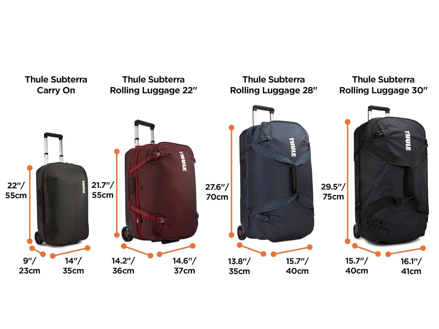 Thule Subterra Carry On Roller 22", Black