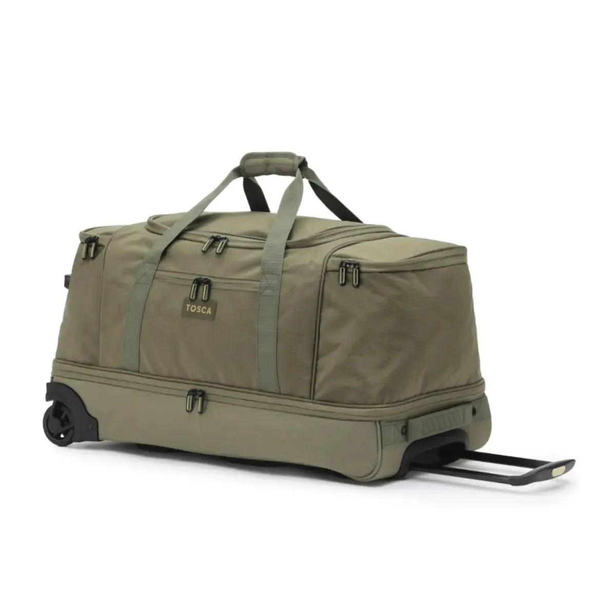Tosca 70 cm Split Compartment Wheeled Duffle Bag - Khaki / Sand