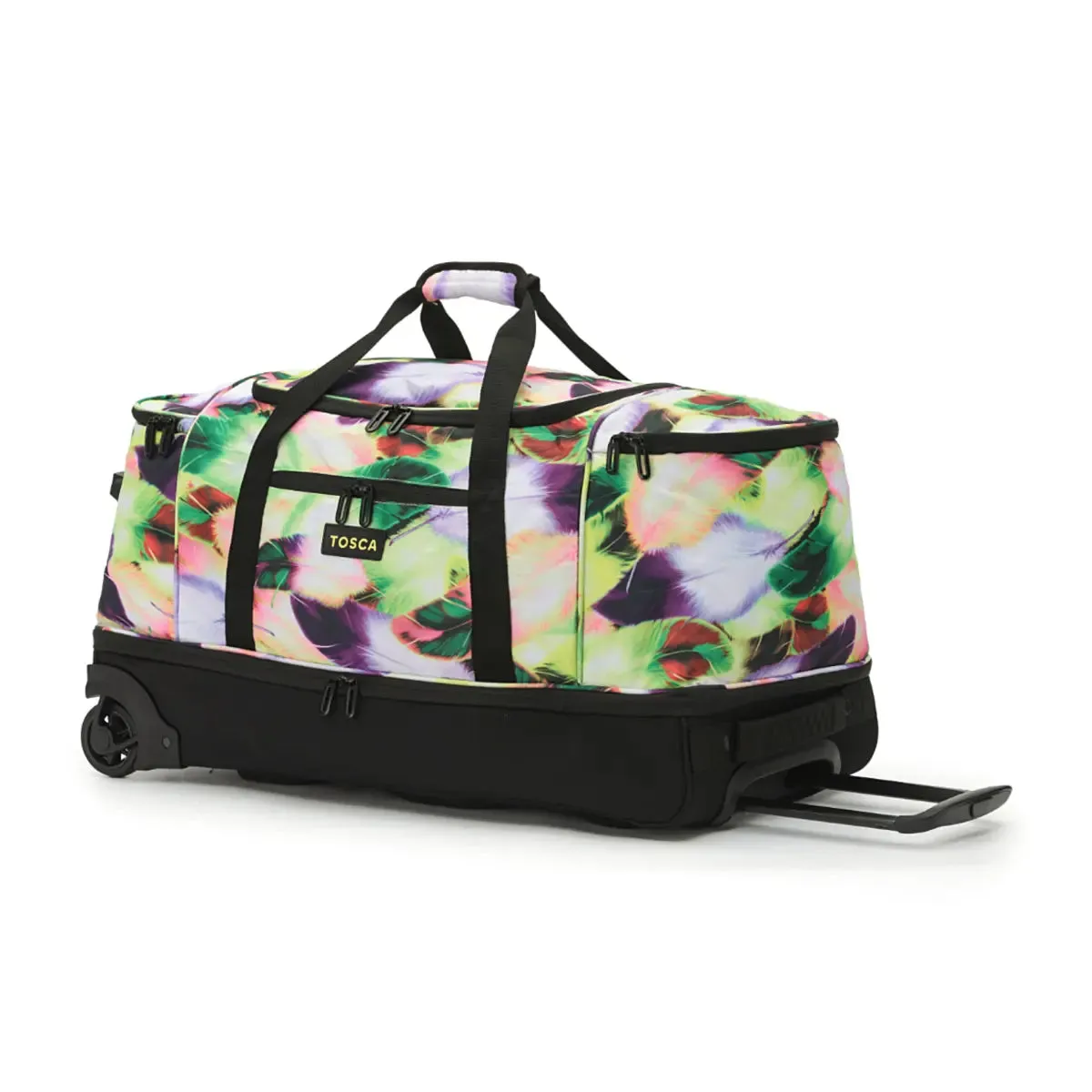 Tosca 70 cm Split Compartment Wheeled Duffle Bag - Yellow Feather