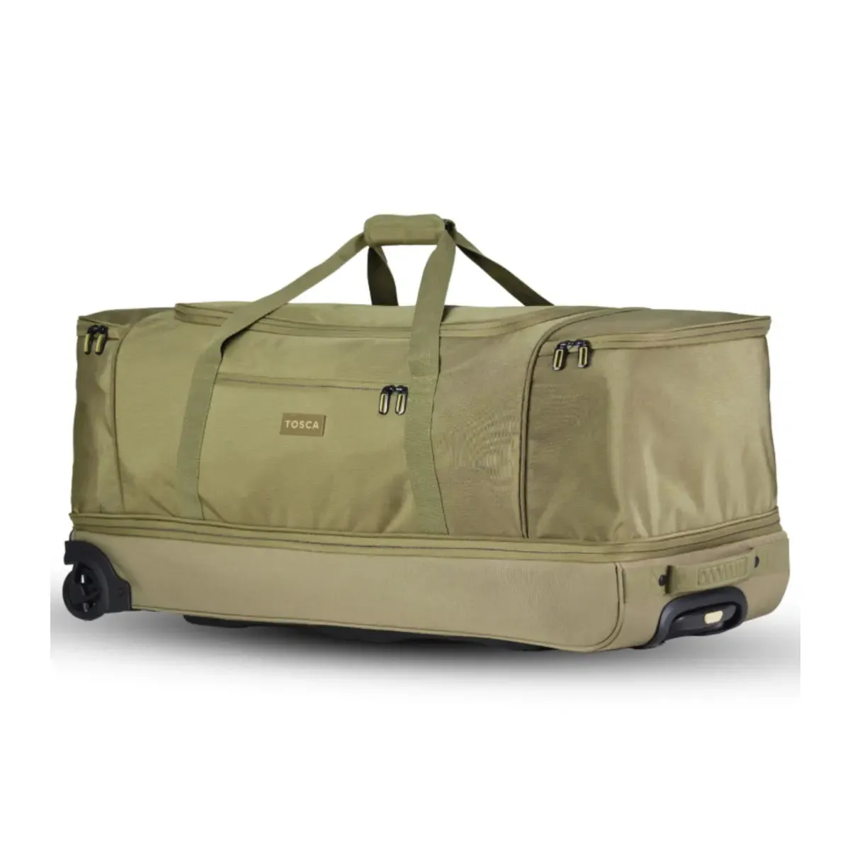 Tosca 85 cm Split Compartment Wheeled Duffle Bag - Khaki / Sand