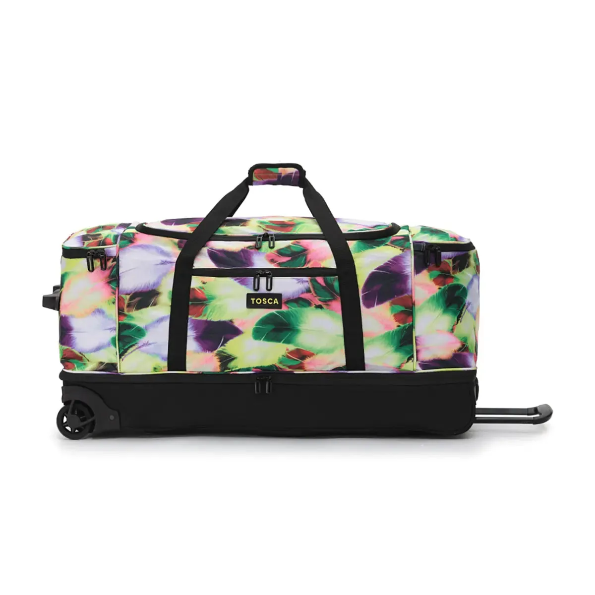 Tosca 85 cm Split Compartment Wheeled Duffle Bag - Yellow Feather