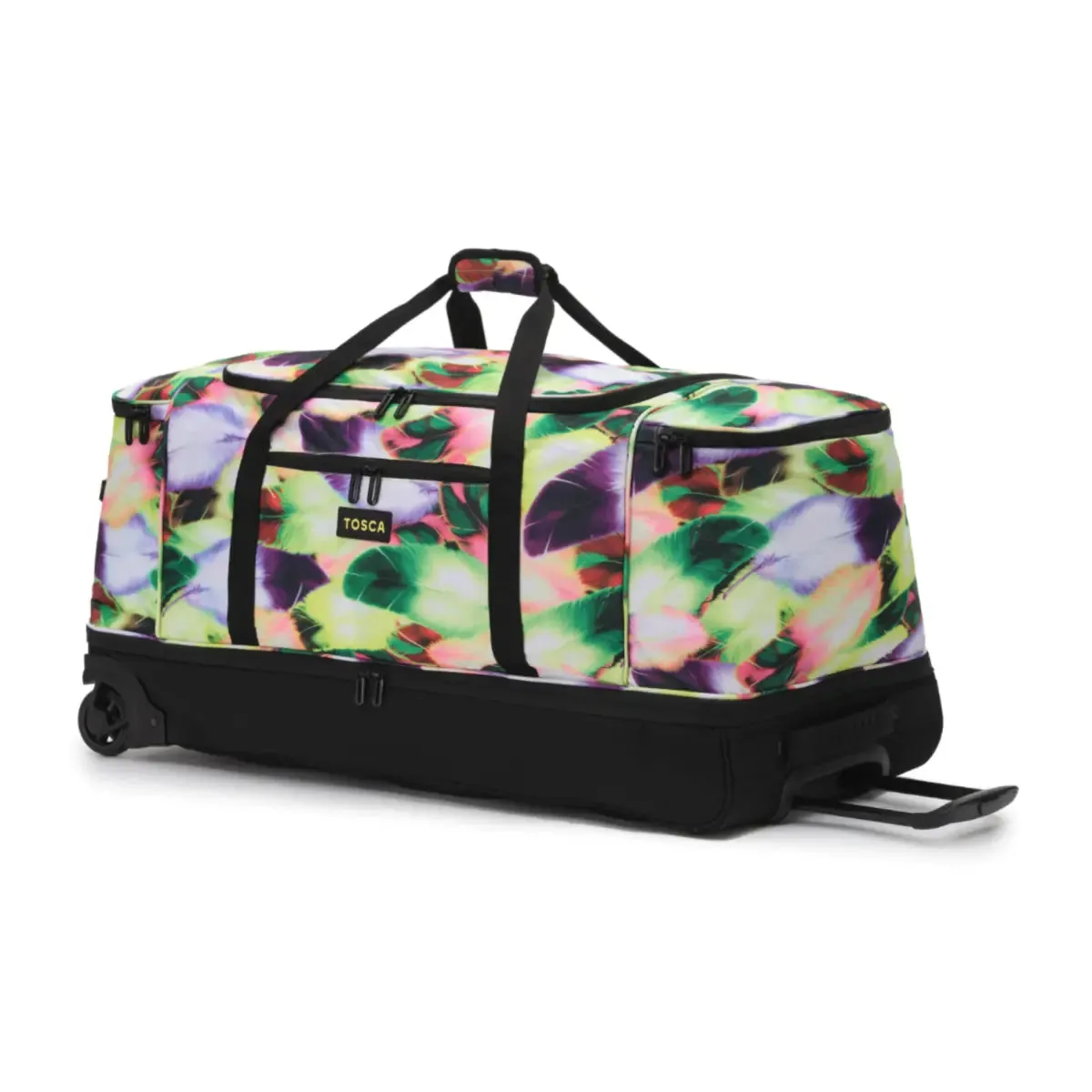 Tosca 85 cm Split Compartment Wheeled Duffle Bag - Yellow Feather